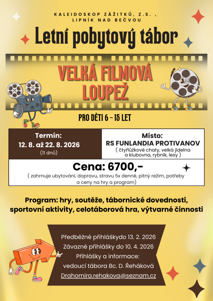 Leták pro ročník 2026 - Velká Filmová Loupež
